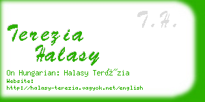 terezia halasy business card